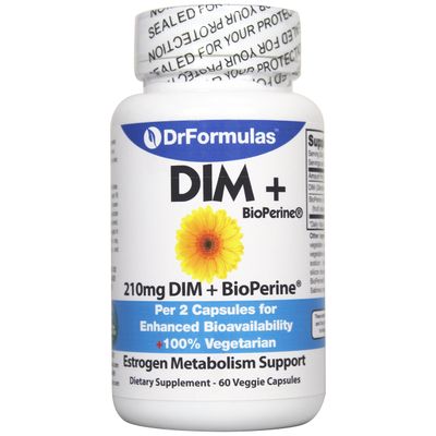 DrFormulas DIM Supplement for Women Men Complex Detox Plus BioPerine Diindolylmethane
