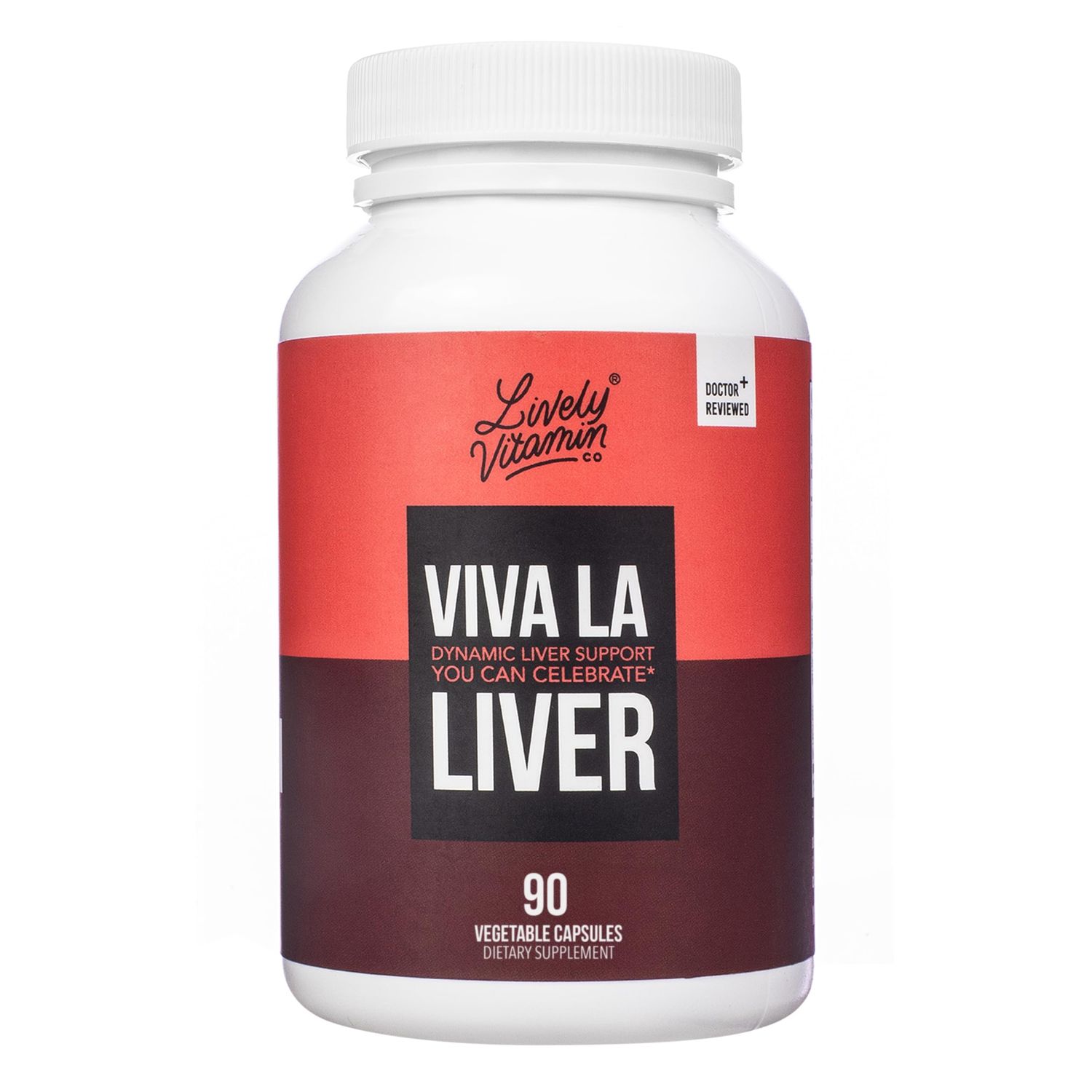 LIVELY VITAMIN CO. Viva La Liver - Improved Function - Cleanse - Detox - Eliminate Toxins Waste - Inflammation - Cognitive Brain Function - Immune Support - Clarity - 90 Capsules