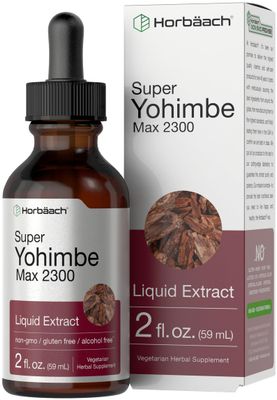 Horb ach Yohimbe Bark Liquid Extract 2 Fl Oz Supplement for Men and Women Alcohol Free Tiincture Drops Vegetarian, Non-GMO, and Gluten Free