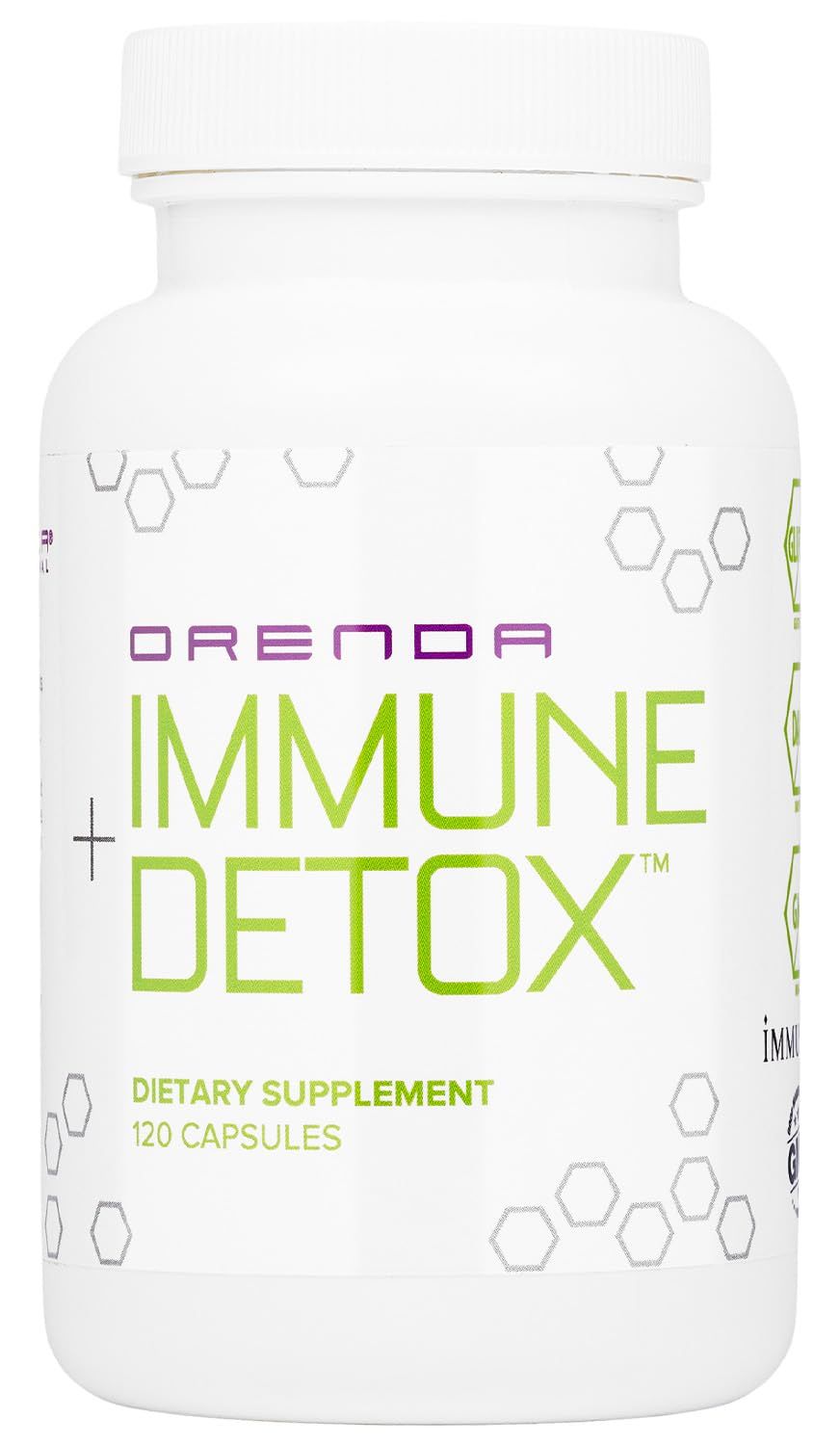 Orenda Immune Detox - Specialized Formula with Calcium d-Glucarate, Beta 1,3 Glucans IMMUSE for Wellness and Balance - 120 Capsules