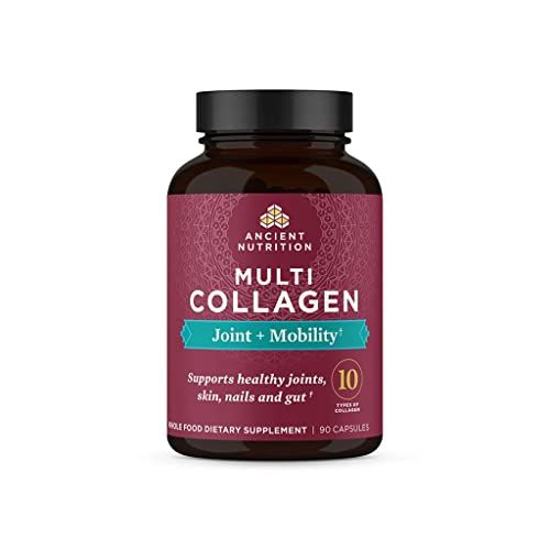 Ancient Nutrition Collagen Pills for Joint Support, Multi Collagen Capsules 90 Ct, Joint Mobility, Supports Joints, Skin Nails, Exercise Recovery, Paleo and Keto Friendly, Gluten Free