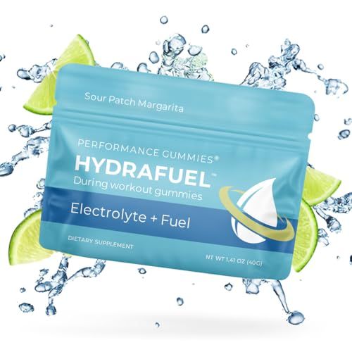 SGC Seattle Gummy Company - HydraFuel Electrolyte Hydration Gummies -12-Pack Margarita - Enhanced Athletic Performance and Hydration Support - Quick Carbohydrates and Electrolytes