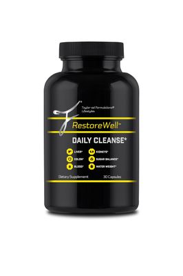 RestoreWell Daily Cleanse - Purify Revitalize The Body - Liver, Colon, Blood, Kidney Cleanse