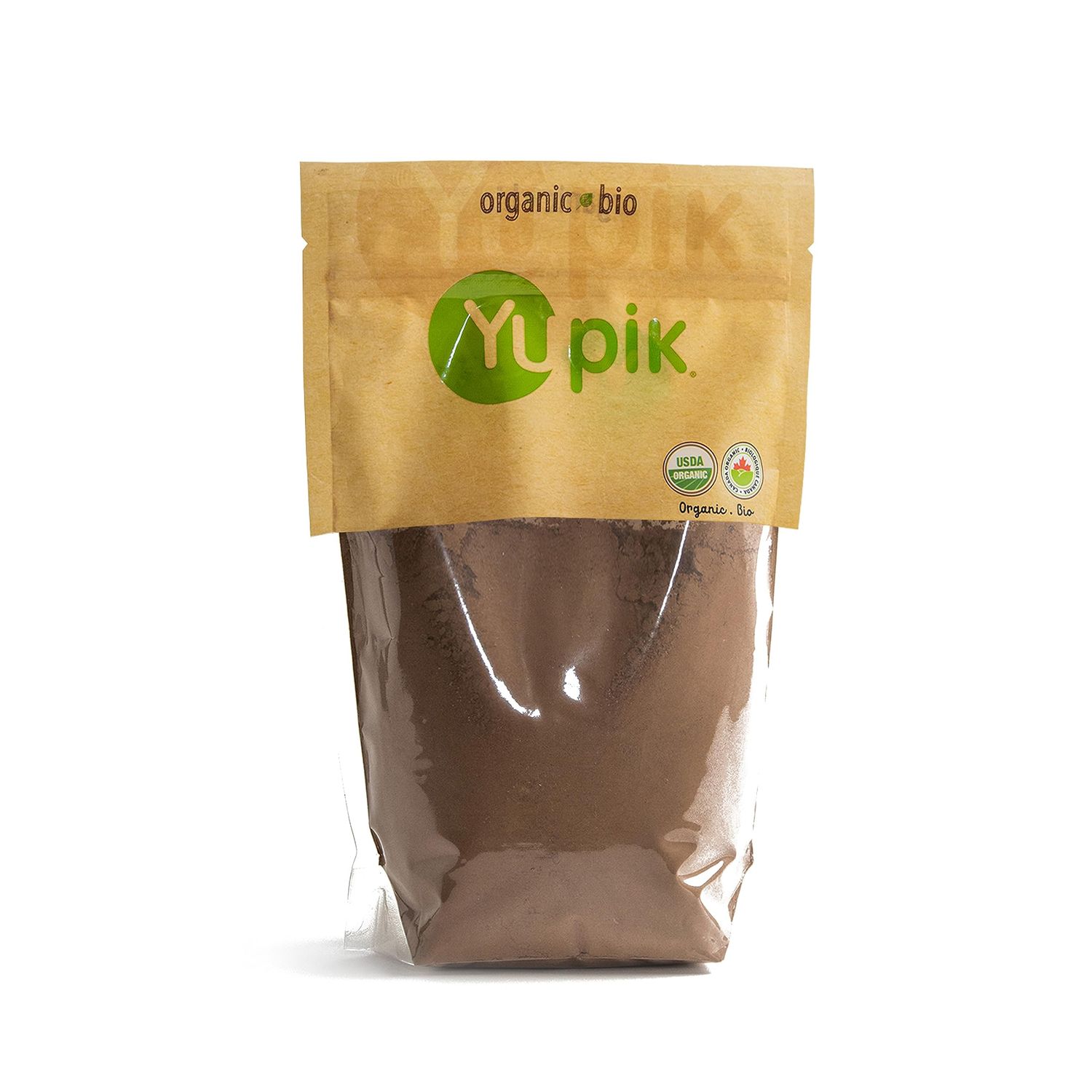 Yupik Organic Hot Chocolate Mix, 2.2 lb 35.2 oz, Vegan, Gluten-Free, GMO-Free, Dairy-Free, Kosher, Cocoa Powder, Mix Easily, Plant-Based Chocolate Beverage, Hot Cocoa Mix