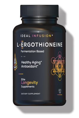 Ideal Infusion Fermentation Based L-Ergothioneine 30mg: Longevity Vitamin, Anti-Aging, Heart Brain Health 60 Servings Vegan