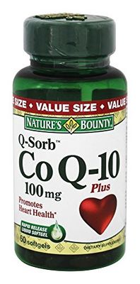 CoQ10 by Natures Bounty, Dietary Supplement, Supports Heart Health, 100mg Plus L-Carnitine, 60 Softgels