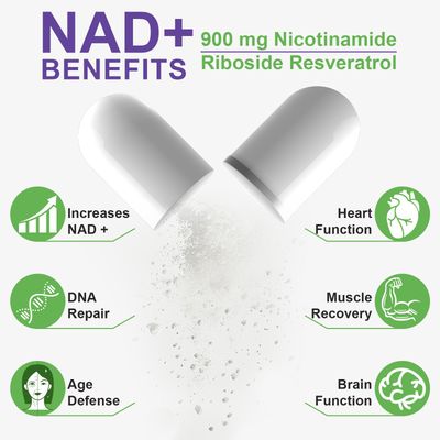 newseel Nicotinamide Riboside 900,Liposomal Resveratrol,Liposomal Nicotinamide Riboside,Resveratrol Supplement,Resveratrol Supplement for Women Men1Pack80 Capsules