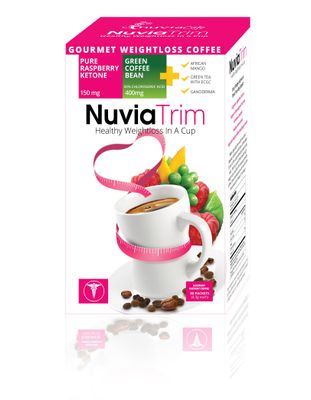 Nuvia Trim - Gourmet Instant Coffee for Weight Loss, with Garcinia Cambogia, Raspberry Ketones and Green Coffee Bean Extract, Vegan, No Sugar or Dairy, Great for Iced Coffee, 0.15oz packets30 ct.