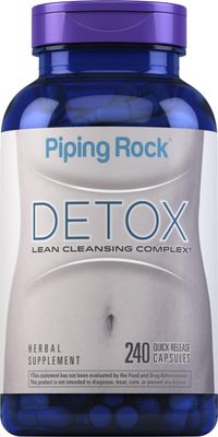 Piping Rock Detox Cleanse Capsules 240 Pills Herbal Complex Lean Formula with Dandelion Root Extract, Psyllium Husk, and Milk Thistle Non-GMO, Gluten Free Supplement