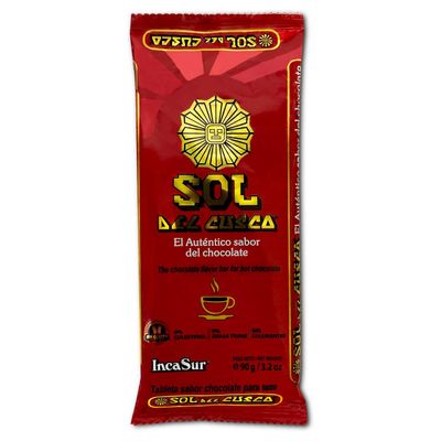 Inca Sur Sol Del Cusco Chocolate de taza Peruvian Hot Chocolate Bar 3 pack