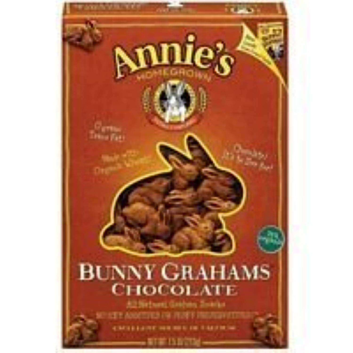 Annies Homegrown Bunny Grahams, Chocolate, 7.5-Ounce Boxes Pack of 3