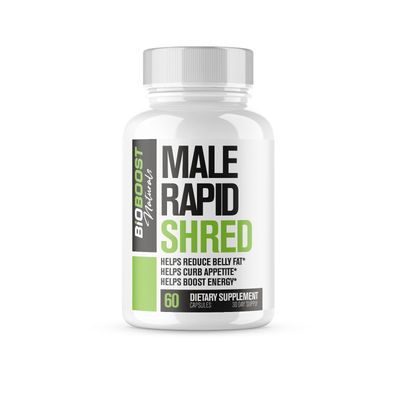 Rapid Shred Fat Burner for Men Weight Loss Pills Appetite Suppressant, Metabolism Booster, Carb Blocker Extra Strength Supplement Extra Strength Slimming Weight Loss Diet Pills - 60 Capsules