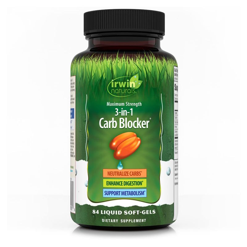 Irwin Naturals Maximum Strength 3-in-1 Carb Blocker 84 Count