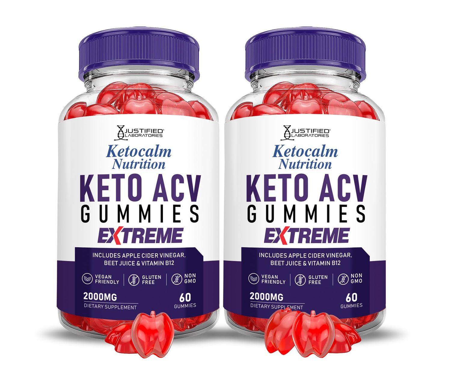 2 Pack Ketocalm Nutrition Keto ACV Gummies Extreme 2000MG Keto Calm Nutrition Keto Gummies Apple Cider Vinegar Formulated with Pomegranate Beet Juice Powder B12 Vegan Non GMO 120 Gummys