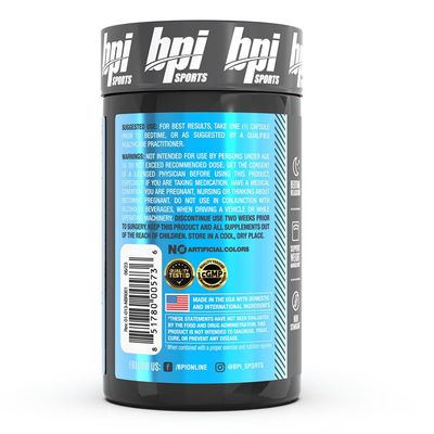 BPI Sports Nite burn - Nighttime Fat Burner Sleep Support - Keto-Friendly - Weight Loss, Burn Fat, Relaxation, Boost Metabolism - 30 servings - 640mg, Capsule
