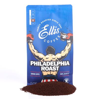 Ellis Coffee - Philadelphia Roast - Medium-Dark Roast - Ground Coffee - 12 oz Resealable Bag