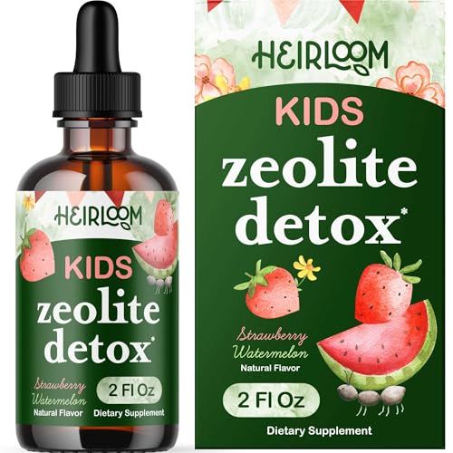 Zeolite for Kids Zeolite Clinoptilolite Methyl Vitamin B12, C and D3 for added Energy, Immune, and Clarity 2 oz drops 60 Servings Digestive Support No Preservatives, Vegan, Non-GMO
