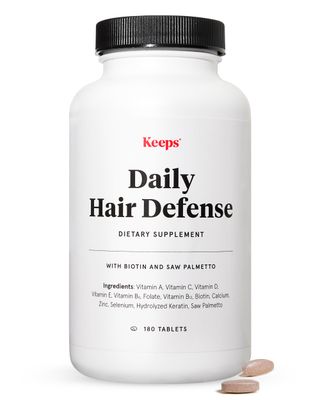 Keeps Daily Hair Supplement, 180 Tablets - Saw Palmetto Promotes Healthy Hair - Biotin, Vitamins A, B6, B12, C, D, Calcium, Selenium Zinc - Men Women - 3 Month Supply