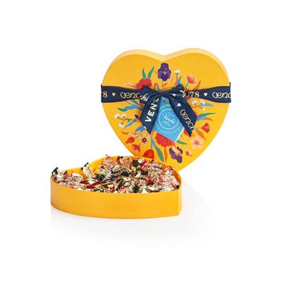 Venchi - Baroque Collection - Premium Heart Shaped Gift Box with Assorted Chocolates, 8.11 oz - Gift Idea - Gluten Free