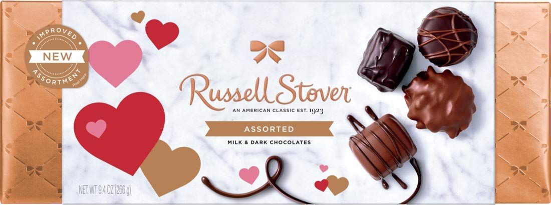 Russell Stover Assorted Valentines Chocolate Gift Box, 9.4 oz