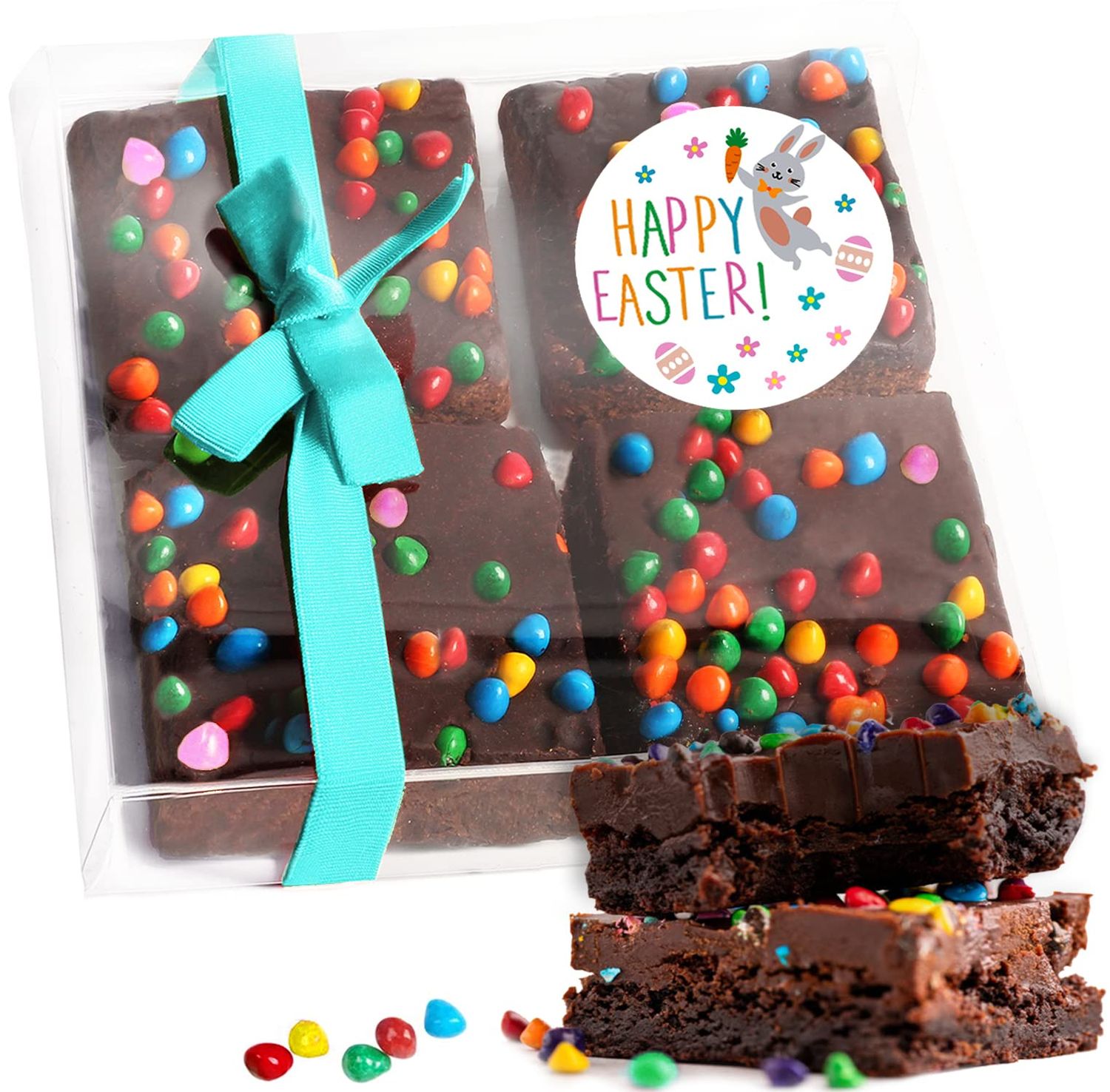 Easter Brownies Cookies Gift Basket Chocolate Food Gift Individually Wrapped For Men Women Kids Package  Nut Free Dairy Free