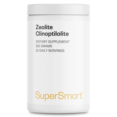 Supersmart - Zeolite Clinoptilolite Powder High Purity - ZCm Detox Mineral Supplement Non-GMO Vegan - Gluten Free - 250 g