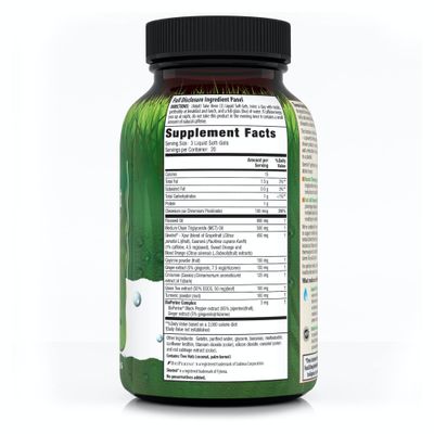 Irwin Naturals Thermo-Burn Stubborn Fat Metabolizer - 60 Liquid Soft-Gels - Combines Green Tea Extract EGCG, MCT Oil Caffeine - 20 Servings