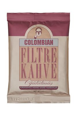 KURUKAHVECI MEHMET EFENDI Colombian Filter Coffee Freshly Ground Rich Aroma Full-bodied Natural Sweetish Hazelnuts to Chocolate, Caramel Flavor 2.82 Fl OZ