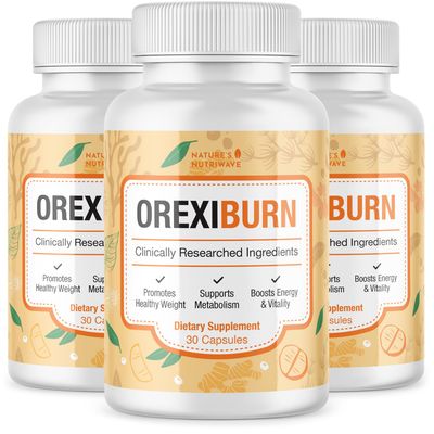 OrexiBurn - 100 Natural Supplement with 8 Plant-Based Ingredients Non-GMO, No Stimulants, Made in The USA, GMP-Certified 30 Easy-to-Swallow Capsules, 3 Month Supply