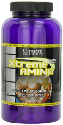 Ultimate Nutrition Xtreme Amino Dietary Supplement, Whey Protein Concentrate, Amino Acid Profile for Muscle Gainer, 330 Flavored Chewable Tablets