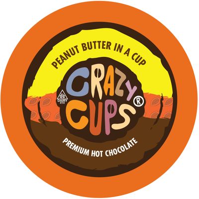 Crazy Cups Seasonal Hot Chocolate, Peanut Butter in a Cup, Single Serve for Keurig K-Cup Brewers, 22 Count Pack of 1