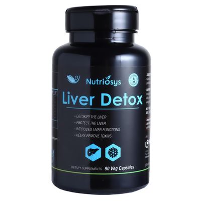 Nutriosys Liver Detox 90 Veggie Capsules, Dietary Supplement for Healthy System, Vitamin Capsules for Men, Women and Adults, Multivitamins Capsules, Vitamin Supplements.