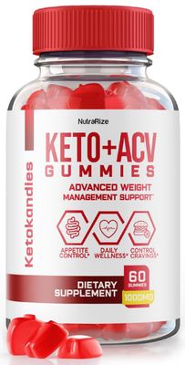 NutraRize KetoKandies KetoACV Gummies for Weight Loss, Maximum Strength Supplement, Gomitas Reviews 60 Gummies