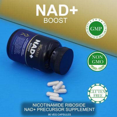 Ageless NAD Supplement - Nicotinamide Riboside Supplement for Healthy Aging and Cognitive Function - Promotes Endurance and Energy - 90 Count