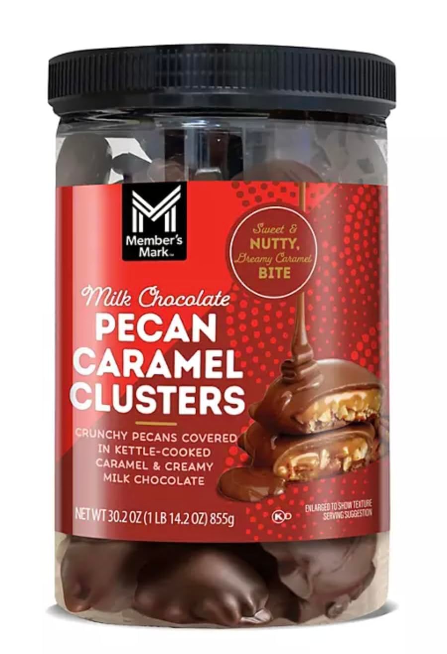Chocolate Pecan Caramel Clusters, 30.2 oz Sweet Snack