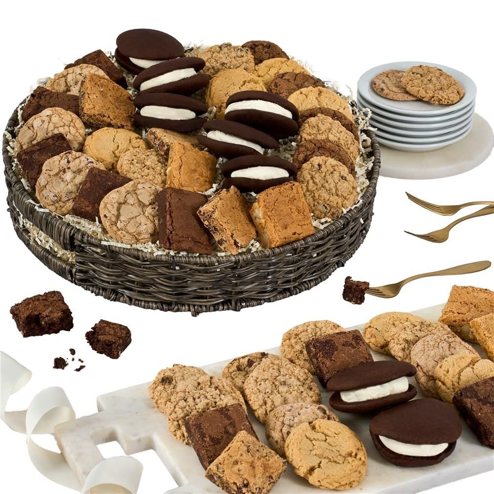 Baked Goods Deluxe Gift Basket - Chocolate Gift of Cookies, Brownies and Whoopie Pies by GourmetGiftBaskets.com
