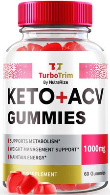 NutraRize TurboTrim Keto ACV Gummies for Weight Loss, All Natural Apple Cider Vinegar, KetoACV Reviews 60 Gummies