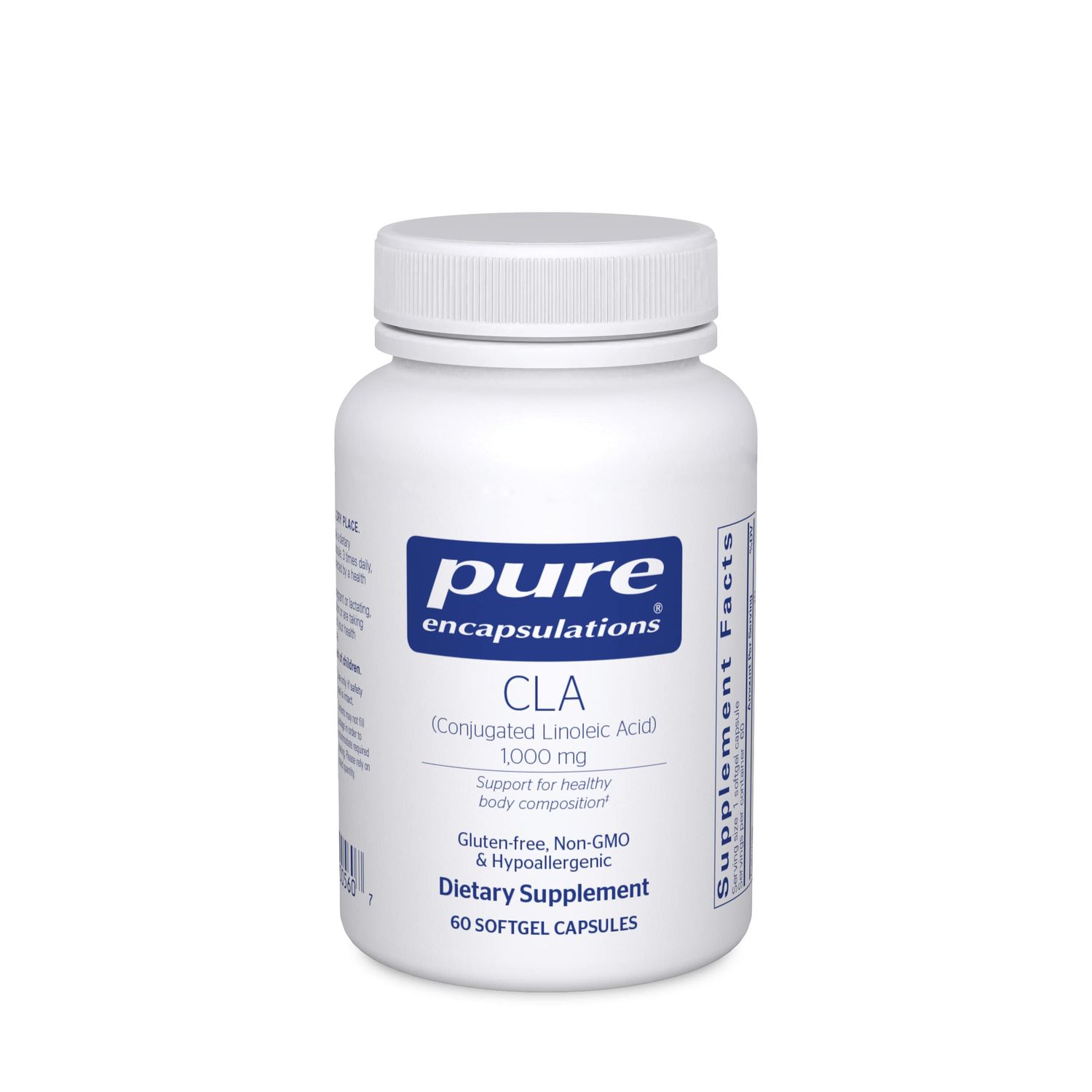 Pure Encapsulations CLA Conjugated Linoleic Acid 1,000 mg Promotes Healthy Body Composition with Exercise 60 Softgel Capsules