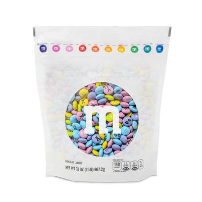 MMS Easter Chocolate Candies - 2lb Resealable Pack of Milk Chocolate Candy Bulk, Great for Easter Candy, Egg Hunts and More