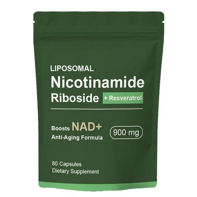 hanachi NAD Supplement with Nicotinamide Riboside - Liposomal Nicotinamide Riboside, Resveratrol, Quercetin - High Purity NAD Supplement for Anti-Aging, Energy, Focus - 80 Capsules