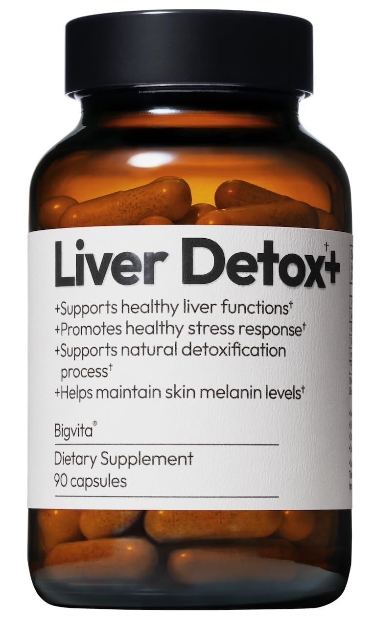BigVita Liver Detox Vegan Gluten Free Liver Health Supplement Cleanse Detox Repair Hangover Helper Contains Milk Thistle Glutathione Vitamin C Inositol and Selenium, 90 Capsules