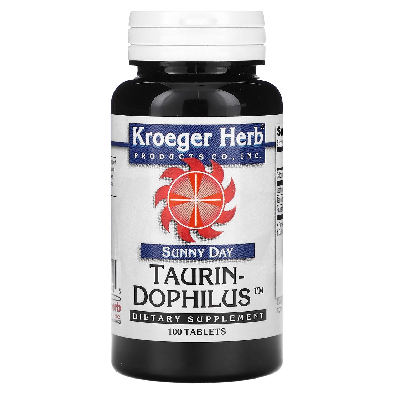 Kroeger Herb Sunday Day Taurine Dophilus, 100 Count