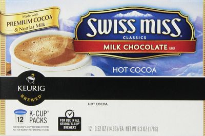 Swiss Miss Milk Chocolate Hot Cocoa, Keurig Single-Serve K-Cup Pods, 12 ct