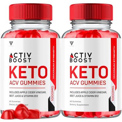 2 Pack Activ Boost Keto ACV Gummies, Activboost Keto ACV Advanced Support, Active Boost Keto ACV Gummies Energy Apple Cider Vinegar Vitamin B12 Supplement Activeboost Max Formula 120 Gummies