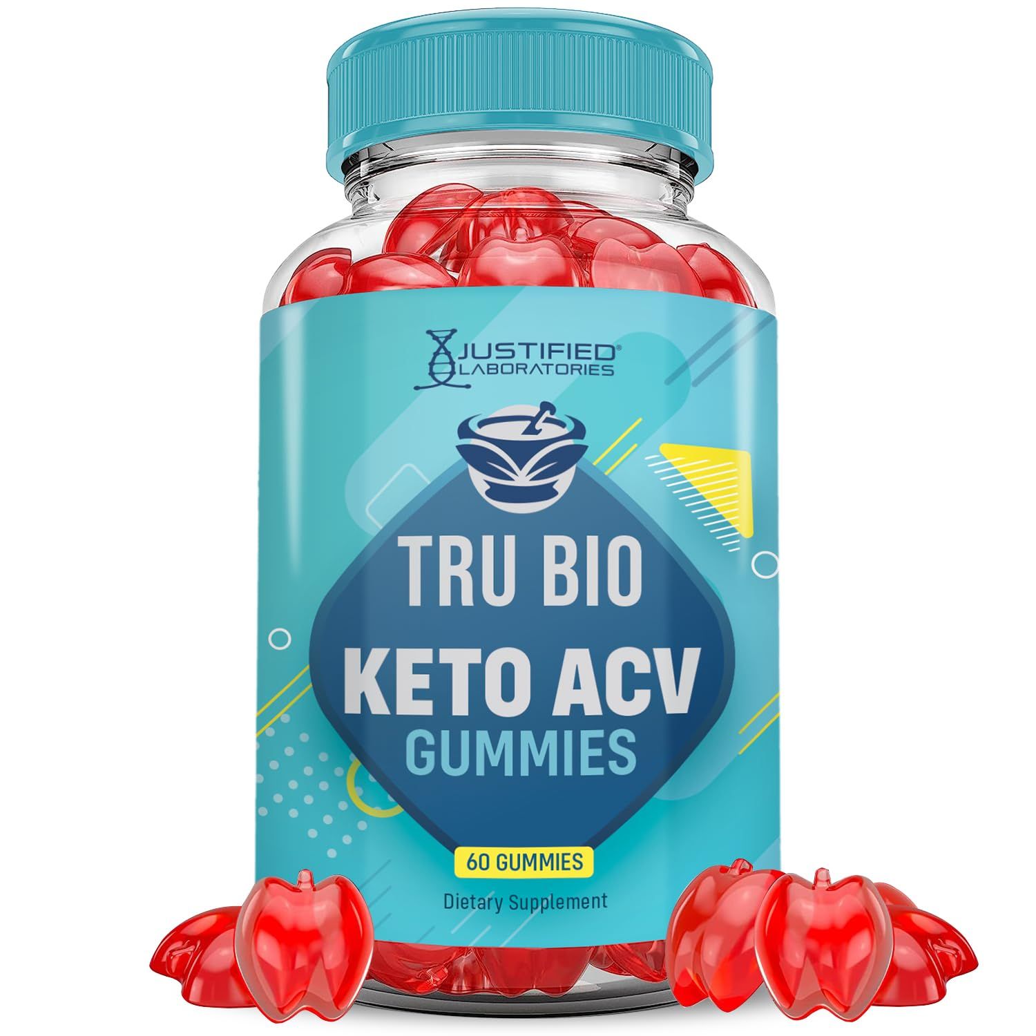 Tru Bio Keto ACV Gummies Advanced Formula 1000MG TruiBIo Keto Gummies Apple Cider Vinegar Formulated with Pomegranate Beet Juice Powder B12 Vegan Non GMO 60 Gummys