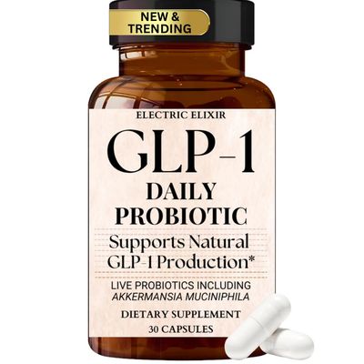 GLP-1 Daily Probiotic - Reduce Hunger Cravings, Support Fat Loss Weight Management, Naturally Boost GLP1 Production, Appetite Control Supplement for Men Women, Vegan Gluten Free 30 Capsules