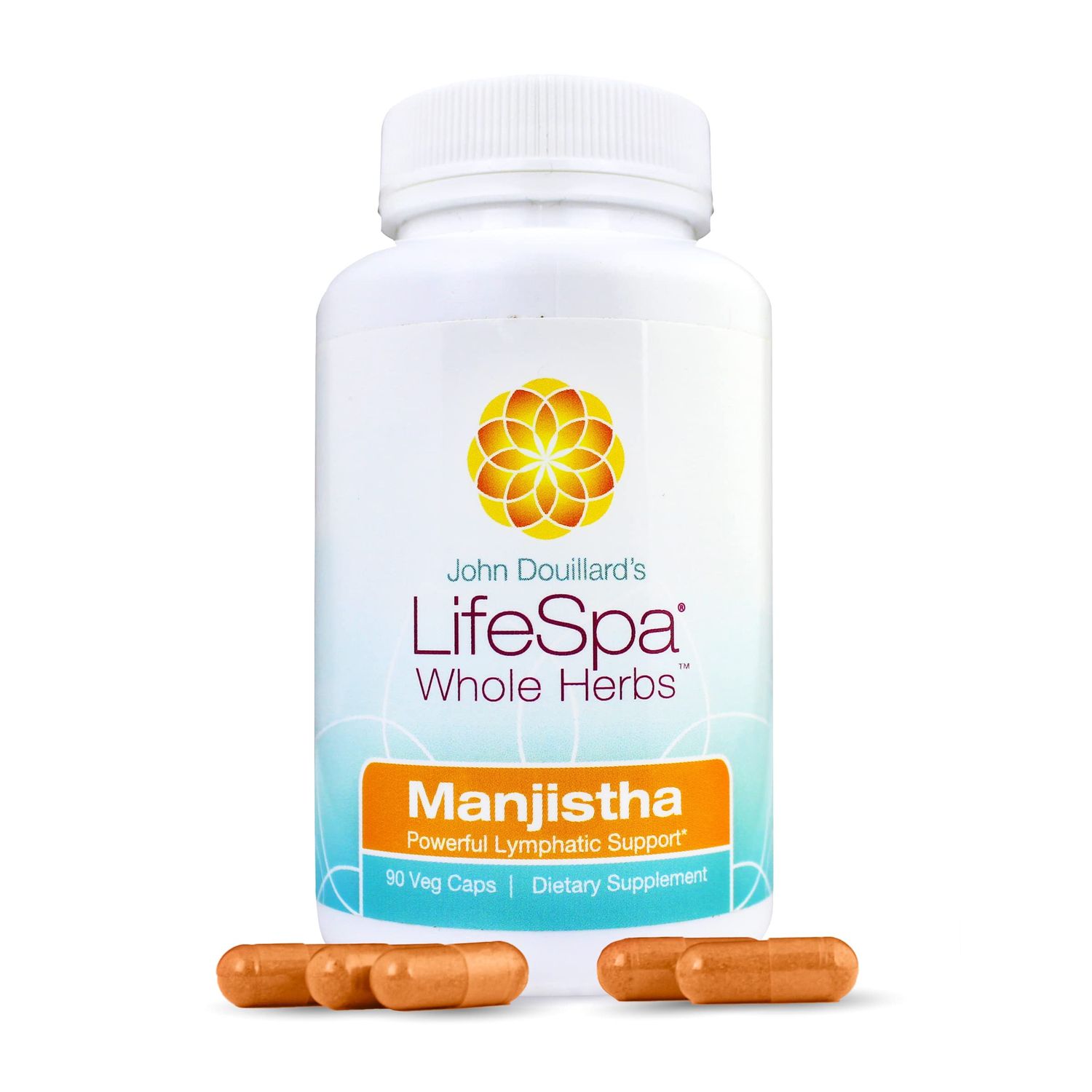 LifeSpa Whole Herbs Manjistha Capsules Liver Cleanse Vegan Multivitamin for Lymphatic Support and Liver Detox 90 Capsules 400mg