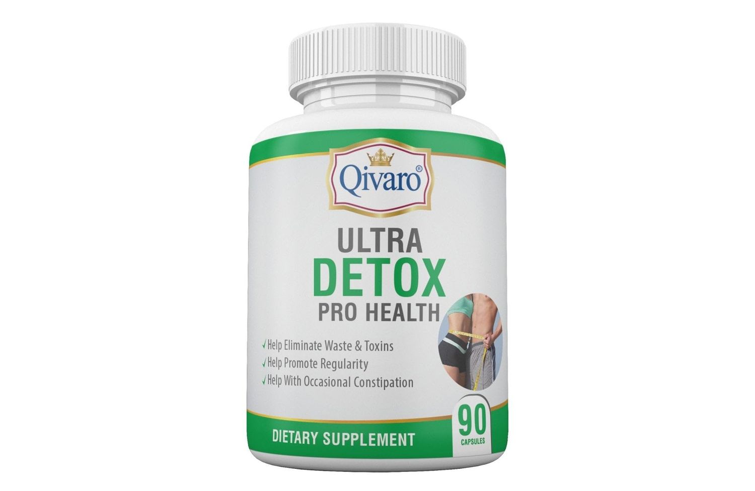 Ultra Detox Pro Health - Detox Cleanse Supplement - Constipation Relief Body Detox Pills with Psyllium Husks, Apple Pectin Powder Glucomannan Powder - Fiber Supplement - 90 Capsules