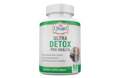 Ultra Detox Pro Health - Detox Cleanse Supplement - Constipation Relief Body Detox Pills with Psyllium Husks, Apple Pectin Powder Glucomannan Powder - Fiber Supplement - 90 Capsules