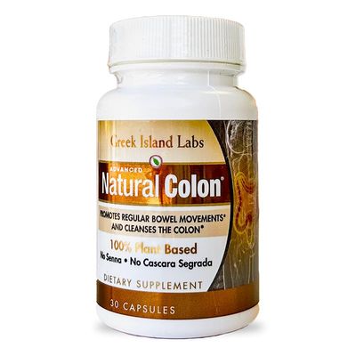 Greek Island Labs Natural Colon Cleanse Supplements 30 Capsules - at Home Colon Detox - Defend Against Gas, Bloating, Constipation, Diarrhea - Improve Digestive System